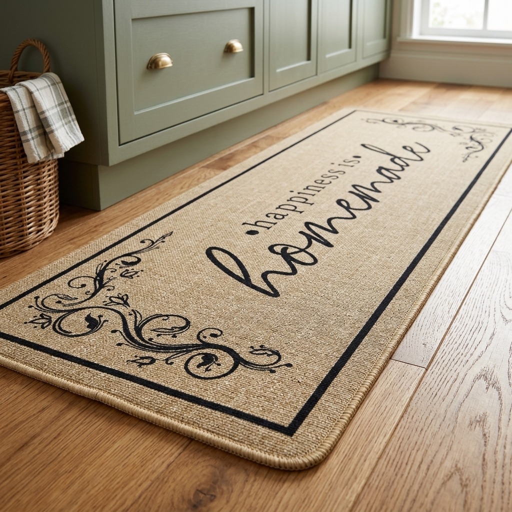 Килимче за кухня Happiness is Homemade с противоплъзгаща основа (120x45 см)