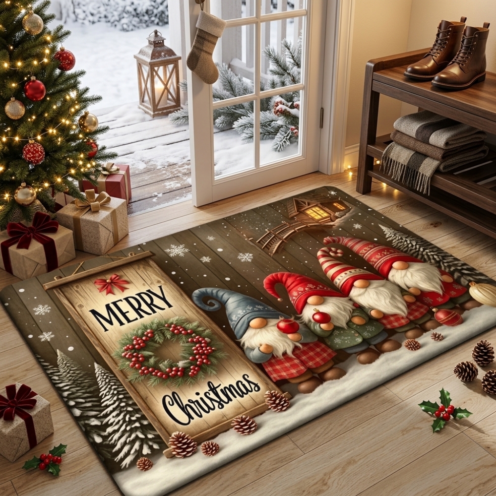 Коледна постелка Зимни гноми Merry Christmas