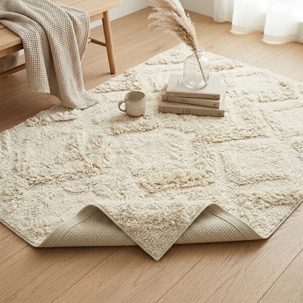 Декоративно килимче Boho Winter Beige