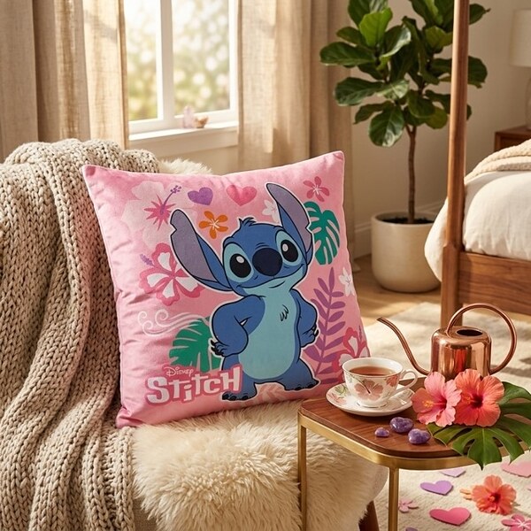 Двулицева детска възглавница Стич и Ейнджъл (Stitch & Angel)