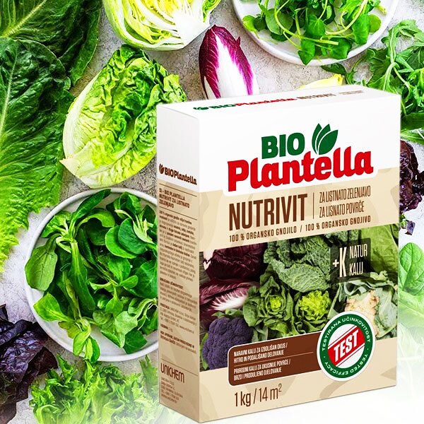 Гранулиран тор за салати и листни зеленчуци Nutrivit Bio Plantella
