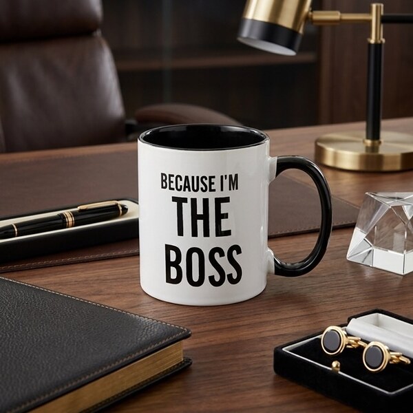 Керамична чаша „Because I'm the Boss“ – 350 мл