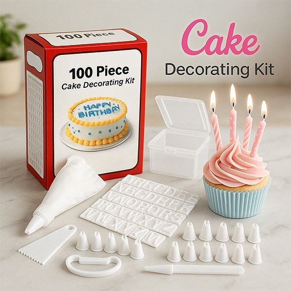 Комплект за декорация на сладкиши 100 части Cake Decorating kit