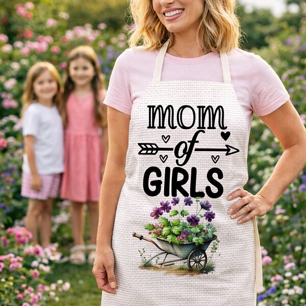Кухненска престилка Mom of girls