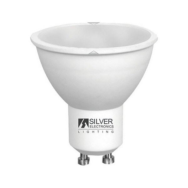 LED ДВУЦВЕТНА КРУШКА ЗА ЛАМПА SILVER ELECTRONICS ECO GU10 7W 6000K (БЯЛА СВЕТЛИНА)