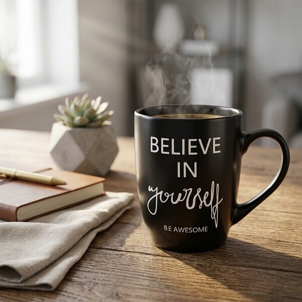 Порцеланова чаша „Believe in Yourself“ – 370 мл