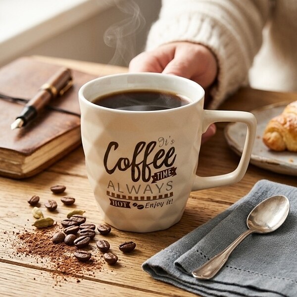 Порцеланова чаша „It's Coffee Time Always“ – 390 мл