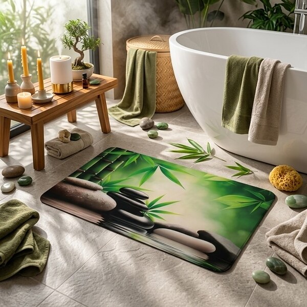 Постелка за баня „Zen Bamboo“ с релаксиращ SPA дизайн