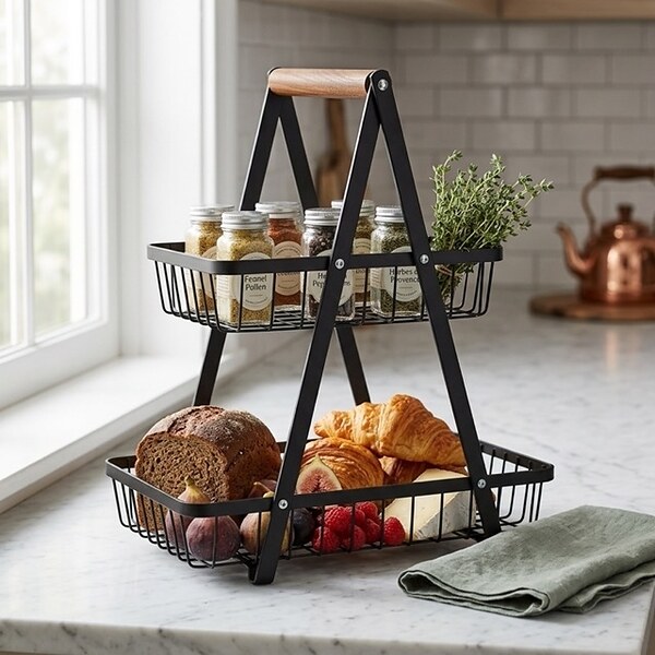 Практична кухненска етажерка за плодове и зеленчуци