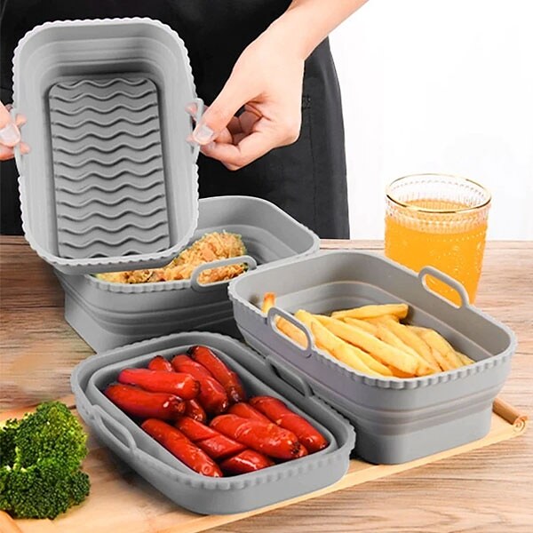 Правоъгълна форма за Air Fryer Silicone Air Fryer Pad