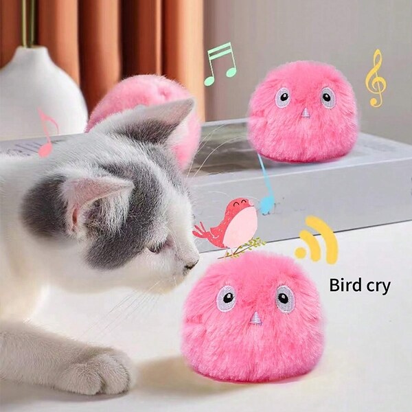 Пухкава топка за котки със звук