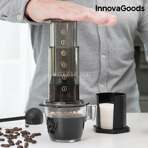 РЪЧНА КАФЕВАРКА ПРЕСА INNOVAGOODS