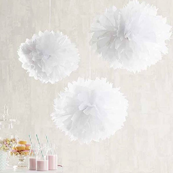 Сет от 3 броя Декоративни парти топки DIY Decorative Paper Flower Ball
