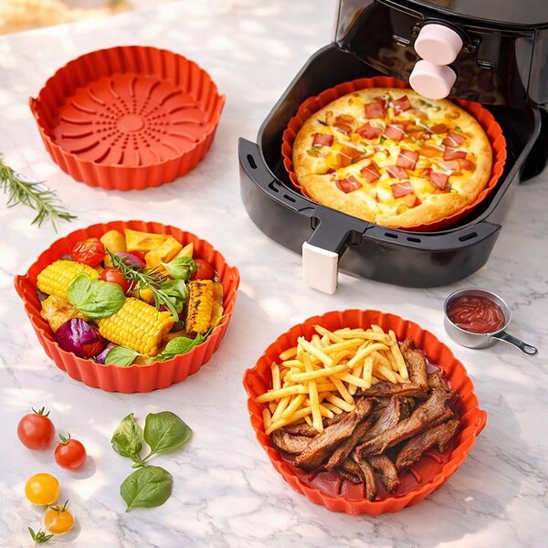 Силиконова форма тавичка за Air Fryer Non-Stick Air Fryer Silicone Liner